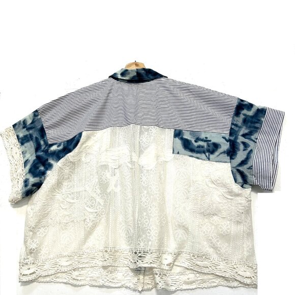 Pilcro Patchwork Cabana Shirt size 2X - Picture 8 of 12